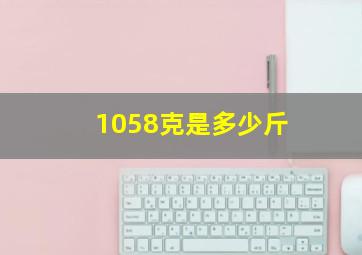 1058克是多少斤