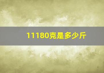 11180克是多少斤