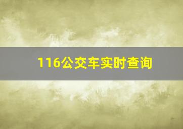 116公交车实时查询