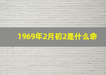 1969年2月初2是什么命