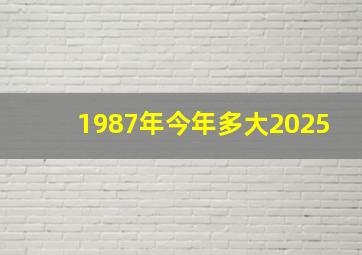 1987年今年多大2025