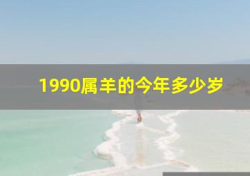 1990属羊的今年多少岁