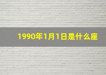 1990年1月1日是什么座