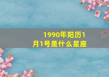 1990年阳历1月1号是什么星座