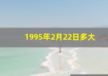 1995年2月22日多大