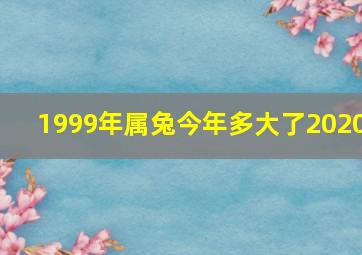 1999年属兔今年多大了2020