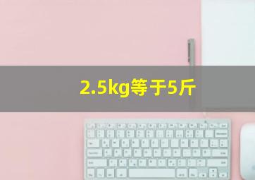 2.5kg等于5斤