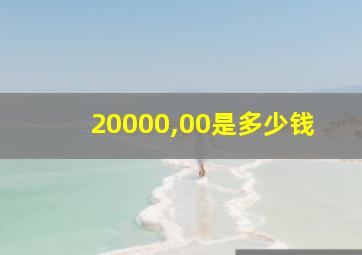 20000,00是多少钱