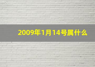 2009年1月14号属什么