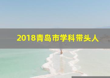 2018青岛市学科带头人