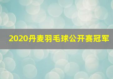 2020丹麦羽毛球公开赛冠军