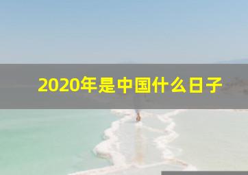 2020年是中国什么日子