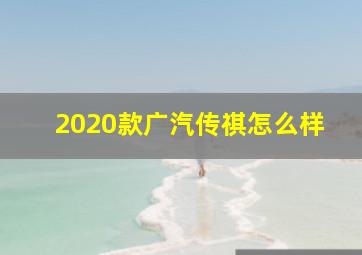 2020款广汽传祺怎么样