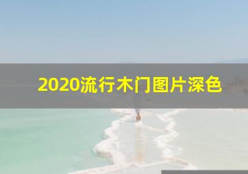 2020流行木门图片深色