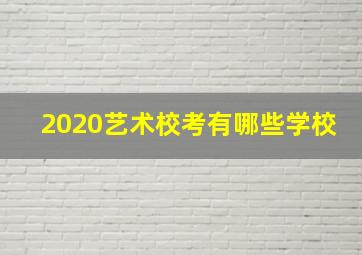 2020艺术校考有哪些学校