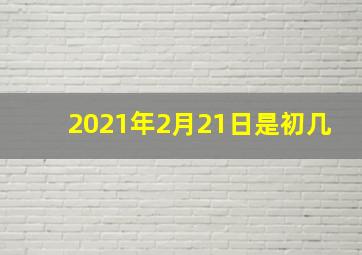 2021年2月21日是初几