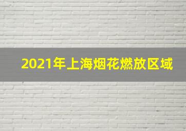 2021年上海烟花燃放区域