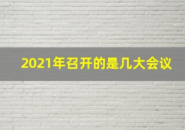 2021年召开的是几大会议