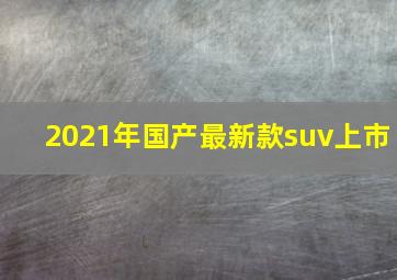 2021年国产最新款suv上市