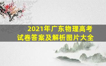 2021年广东物理高考试卷答案及解析图片大全