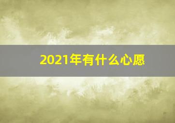 2021年有什么心愿