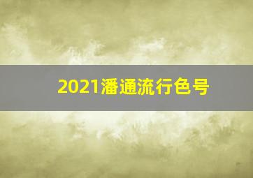 2021潘通流行色号