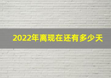 2022年离现在还有多少天