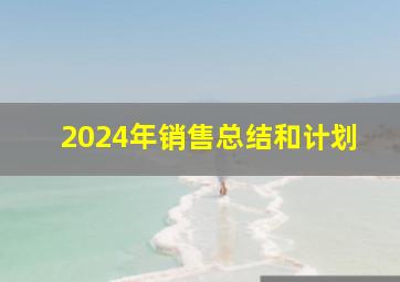 2024年销售总结和计划