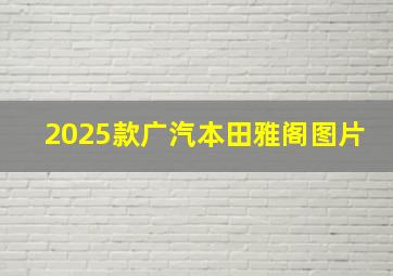 2025款广汽本田雅阁图片