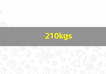 210kgs