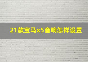 21款宝马x5音响怎样设置