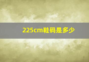 225cm鞋码是多少