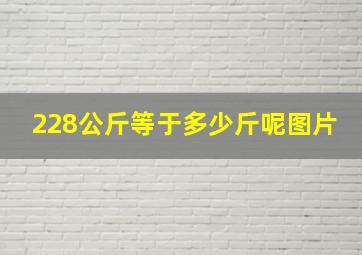 228公斤等于多少斤呢图片