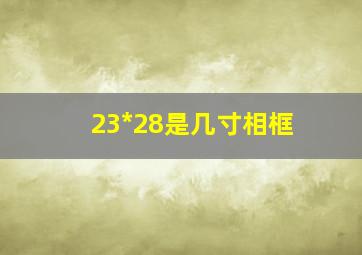 23*28是几寸相框