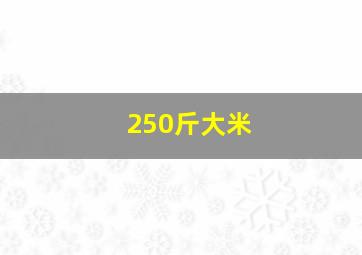 250斤大米