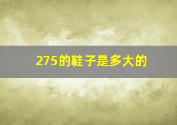 275的鞋子是多大的