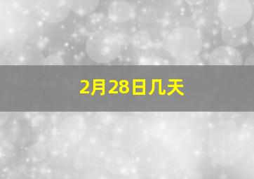 2月28日几天