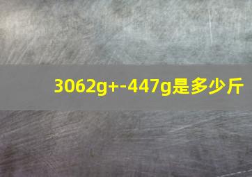 3062g+-447g是多少斤