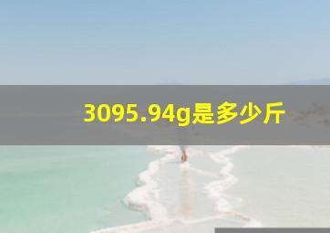 3095.94g是多少斤