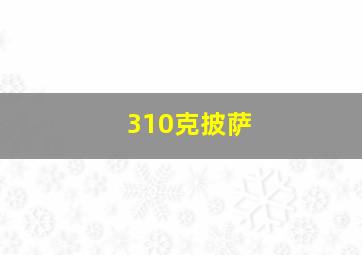 310克披萨