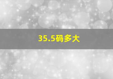 35.5码多大