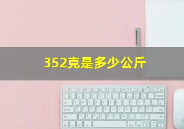 352克是多少公斤