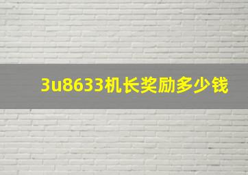 3u8633机长奖励多少钱