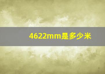 4622mm是多少米