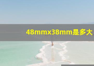 48mmx38mm是多大