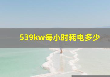 539kw每小时耗电多少