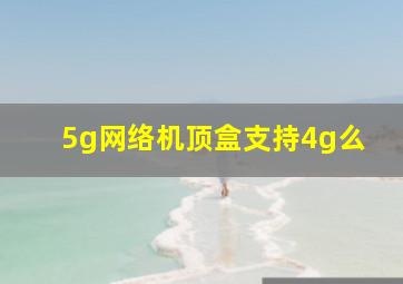 5g网络机顶盒支持4g么