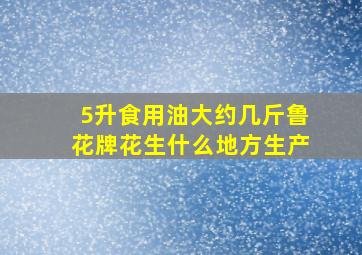 5升食用油大约几斤鲁花牌花生什么地方生产