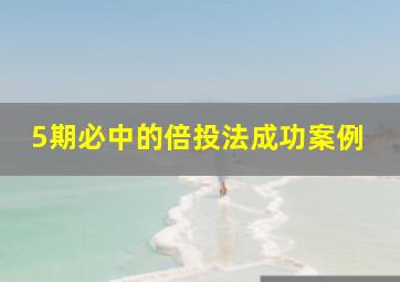 5期必中的倍投法成功案例