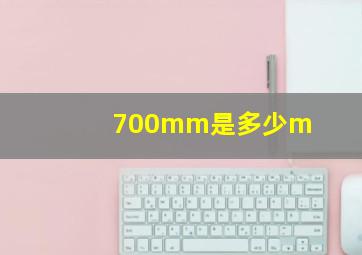 700mm是多少m